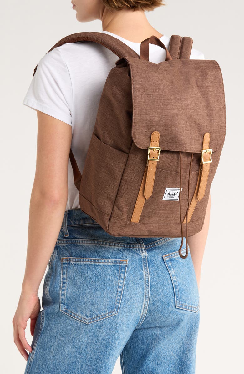 Herschel Supply Co. Retreat Small Backpack, Alternate, color, Potting Soil Crosshatch