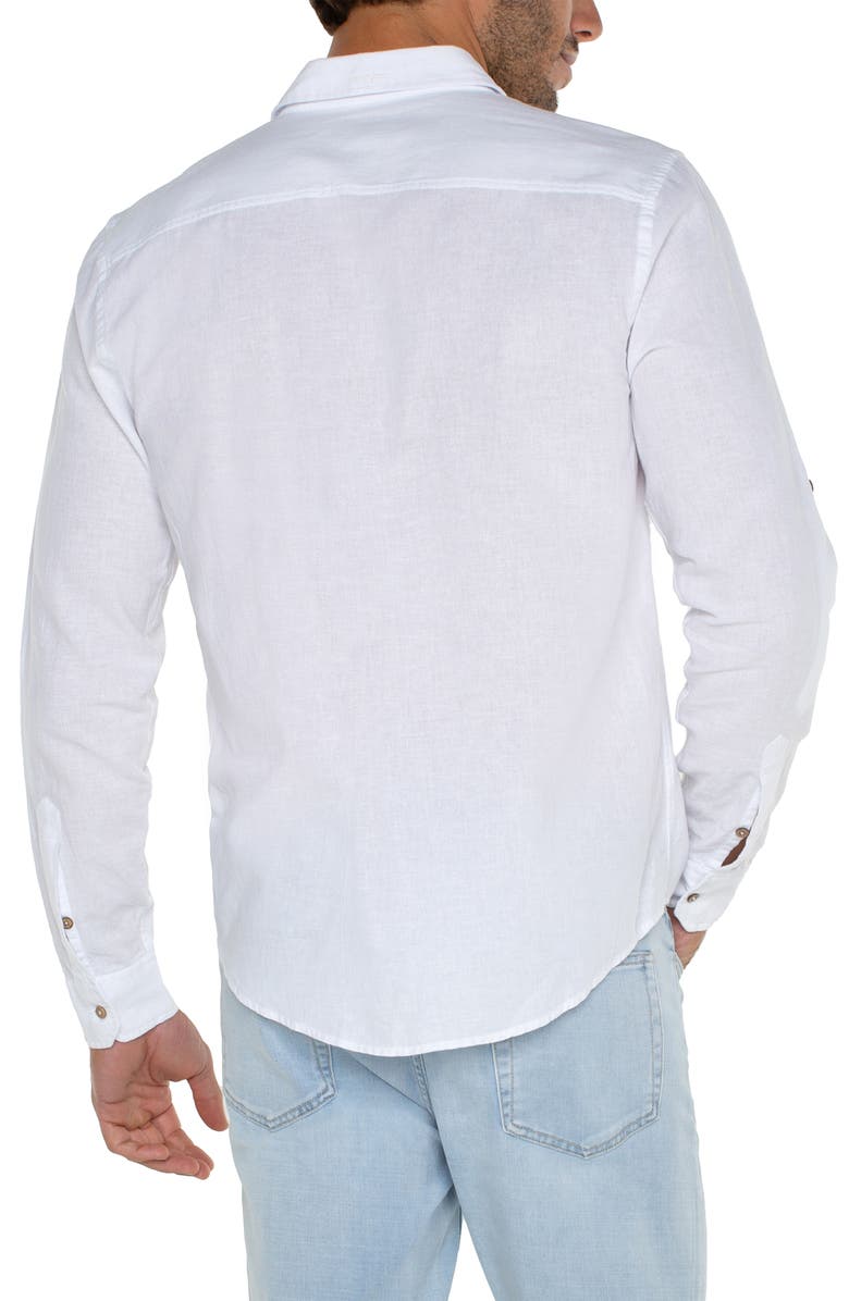 Liverpool Los Angeles Roll Sleeve Button-Down Shirt, Alternate, color,