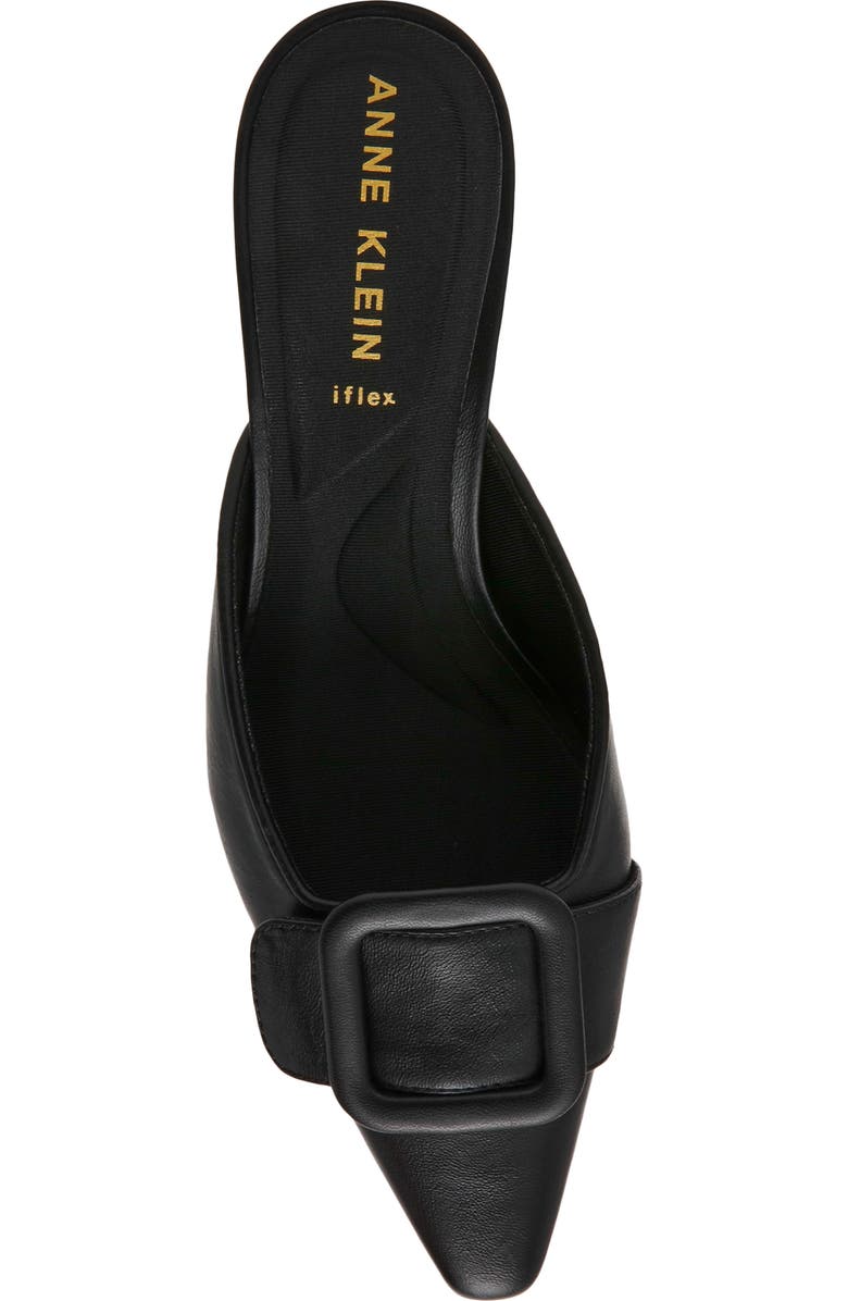 Anne Klein Cassia Kitten Heel Mule, Alternate, color, Black Pu