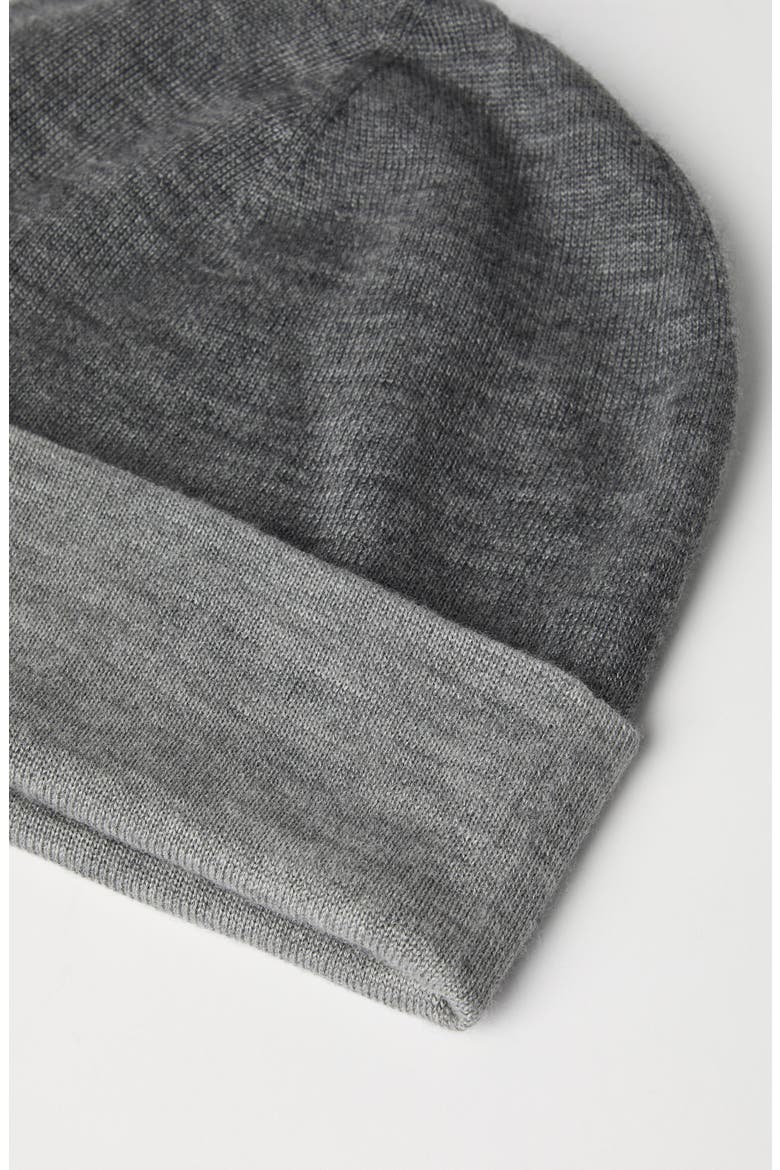Cashmere and silk beanie, Alternate, color, Dark Grey