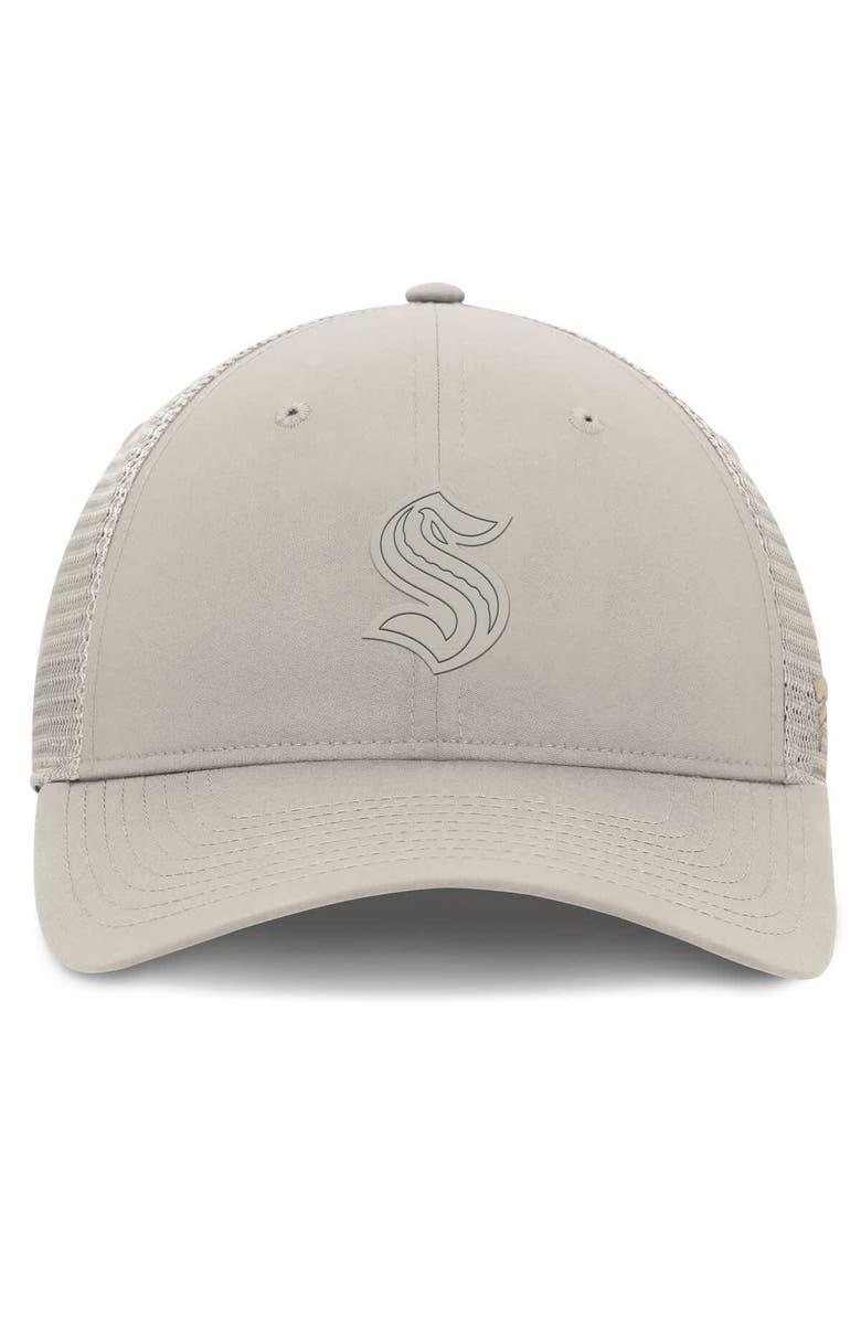 FANATICS Women's Fanatics Tan Seattle Kraken Authentic Pro Road Trucker Adjustable Hat, Alternate, color, Tan