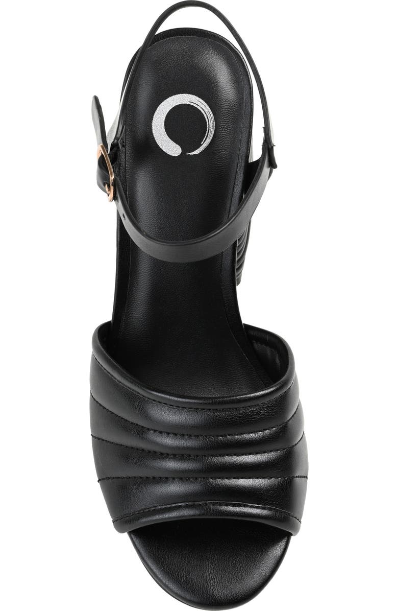 Journee Collection Charmaine Heeled Sandal, Alternate, color, Black