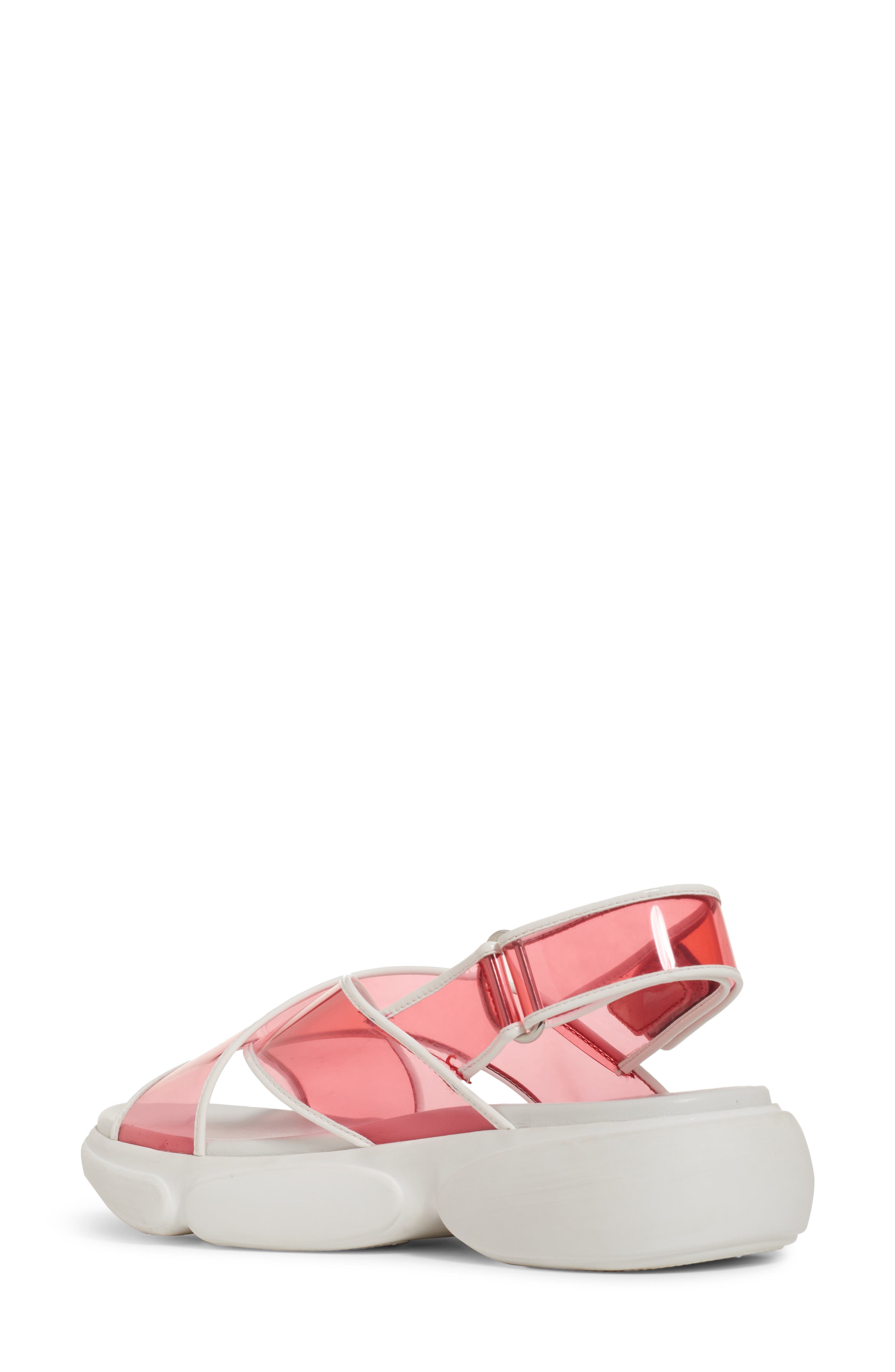 Transparent Strap Sport Sandal, Alternate, color, PETALO PINK