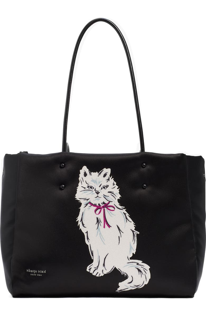 Kate Spade New York whiskers crystal leather tote, Main, color,