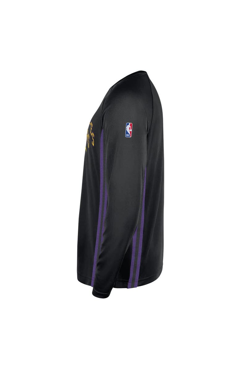Nike Men's Nike Black Los Angeles Lakers 2025/26 City Edition Authentic Pregame Dri-FIT Long Sleeve Shooting T-Shirt, Alternate, color, Black