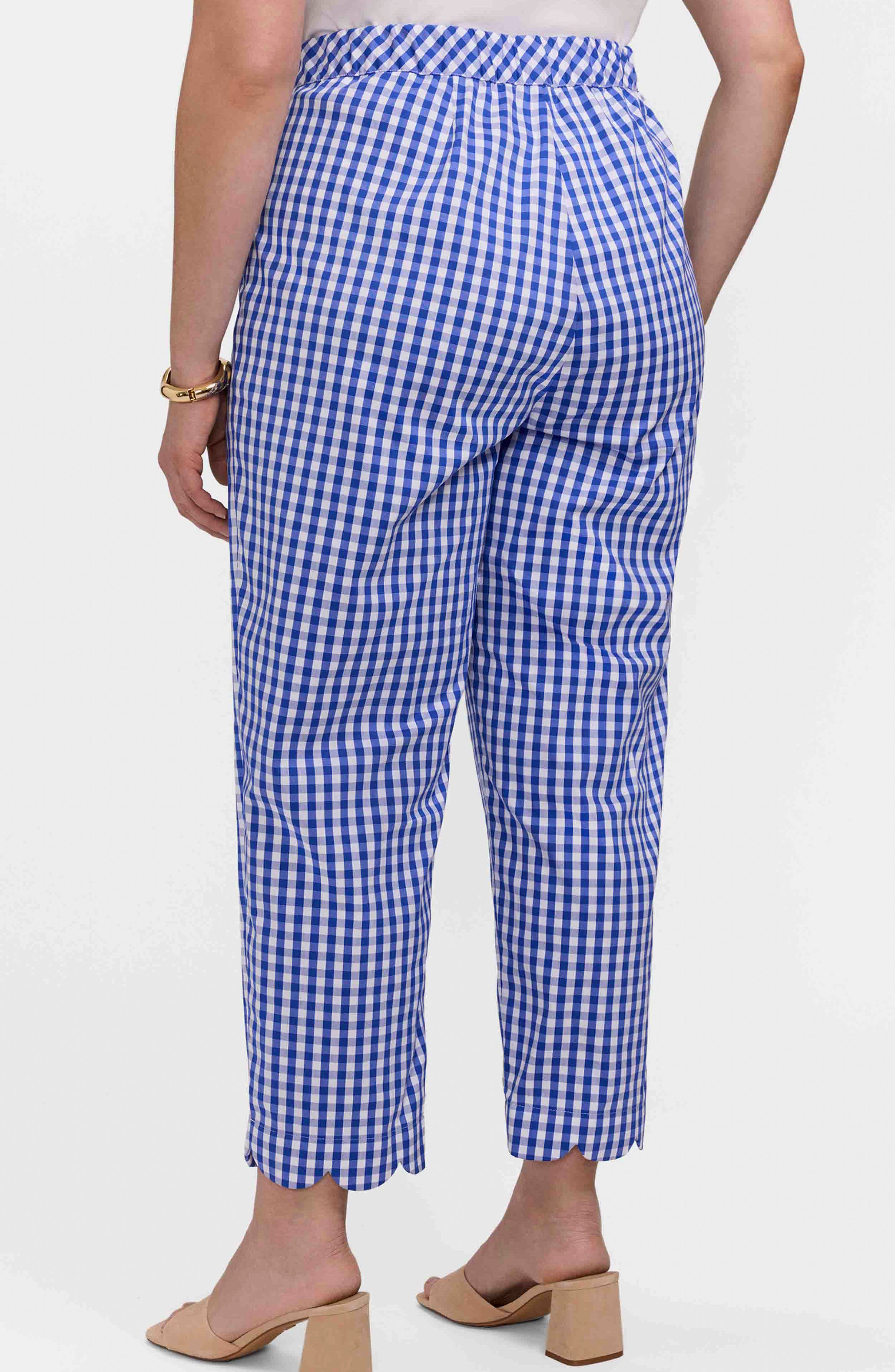 Elaine Scallop Hem Capri Pants - image 2