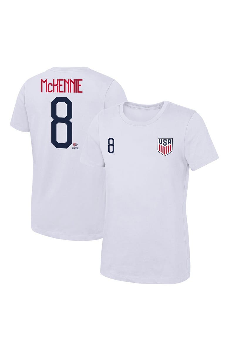 Outerstuff Women's Weston McKennie White USMNT Name & Number T-Shirt, Alternate, color, White