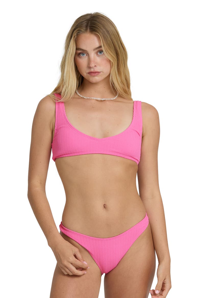 Sunrays Hike Bikini Bottoms, Alternate, color, GUAVA