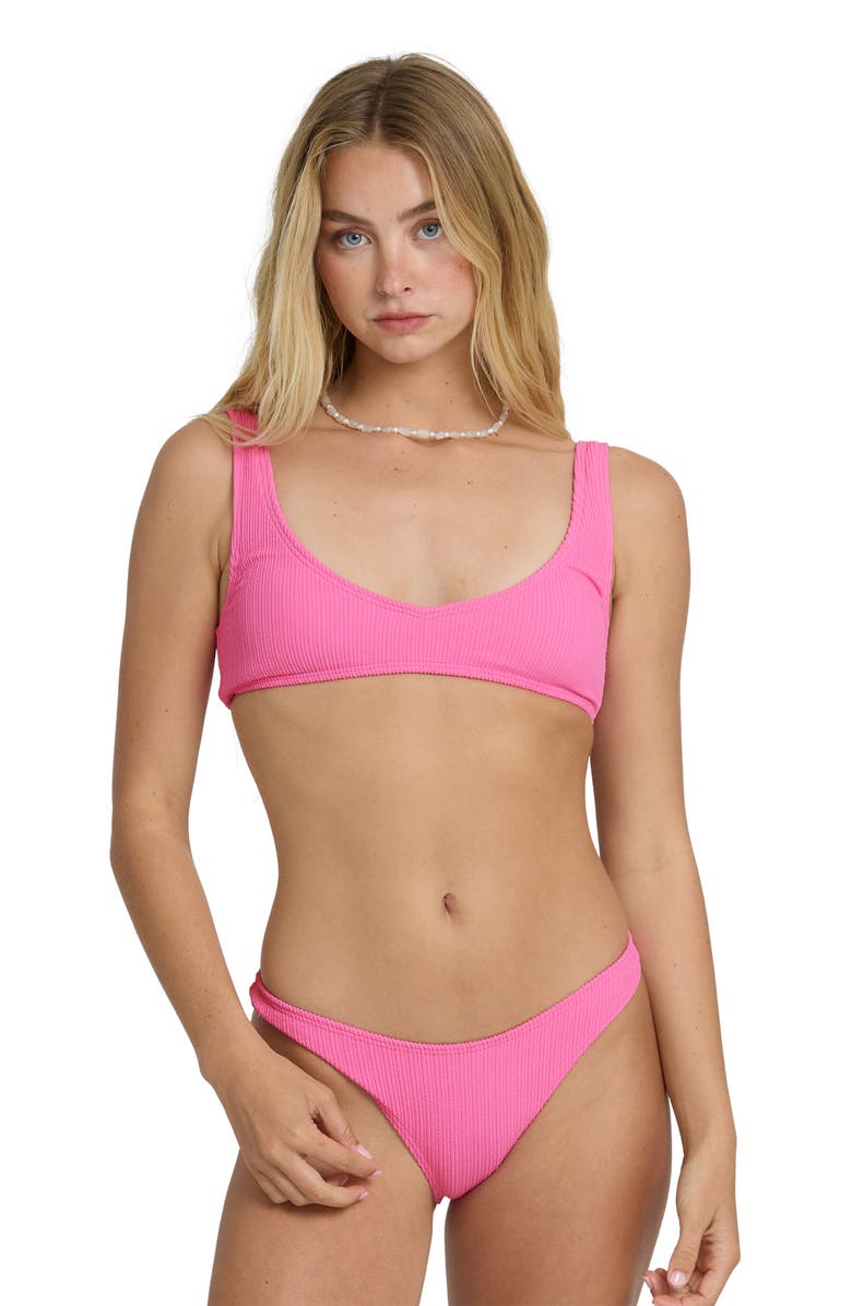 Billabong Sunrays Hike Bikini Bottoms, Alternate, color, Guava