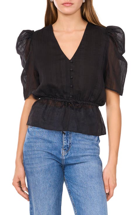 Short Sleeve Peplum Shirt