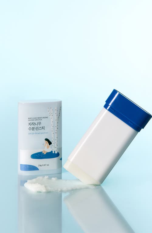 Round Lab Birch Juice Moisturizing Sun Stick Spf 50 In Transparent