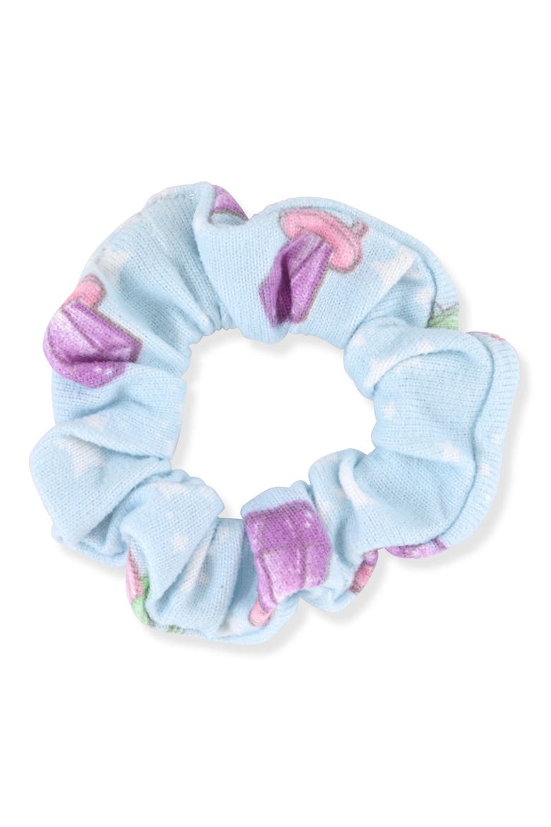 Kids' Tight Fit Long Pajamas & Scrunchie Set, Alternate, color, BLUE