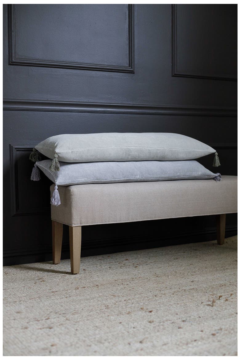 Bianca Accent Pillow, Alternate, color, LIGHT GREY