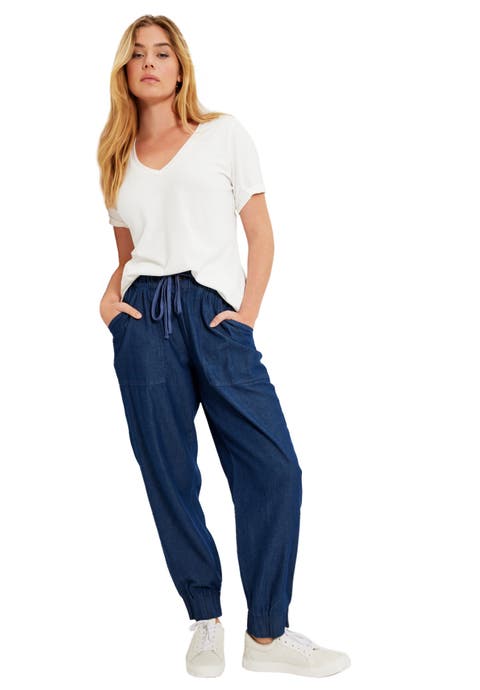 Drawstring Denim Jogger (Plus Available)