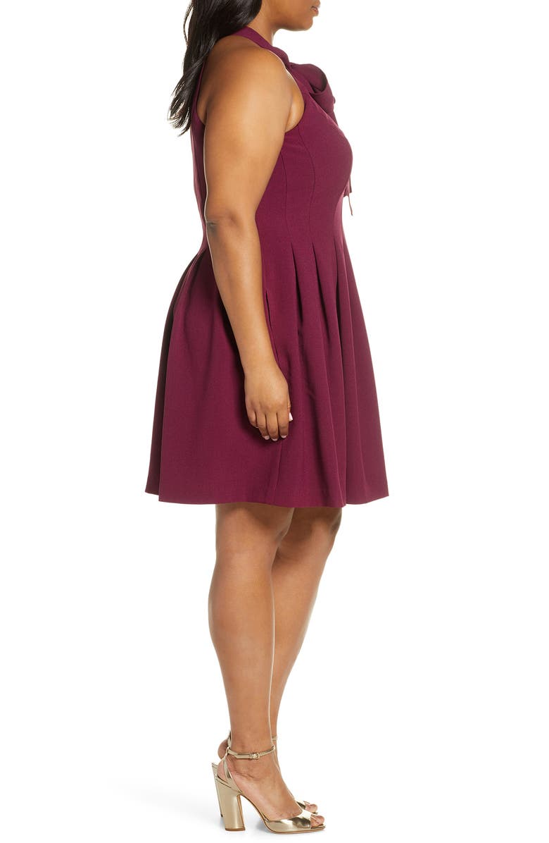 Vince Camuto Sleeveless Bow Fit & Flare Dress, Alternate, color,