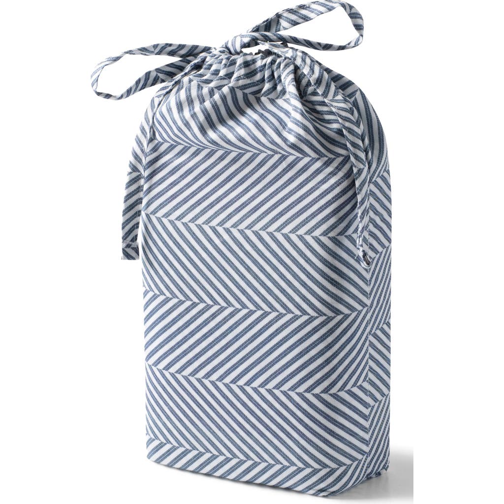 Domani Home Cotton Sateen Crib Sheet Set In Leze Blue