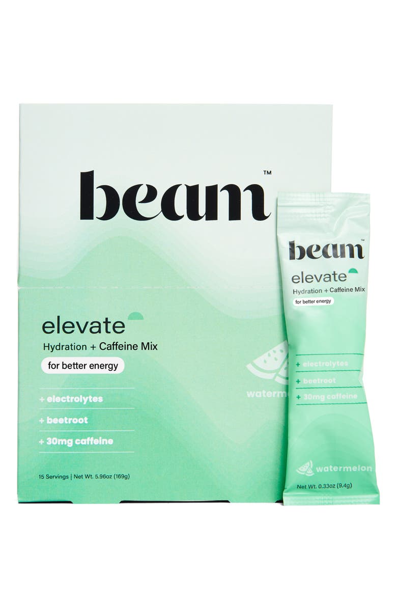 BEAM Elevate Hydration + Caffeine Powder Mix, Main, color,