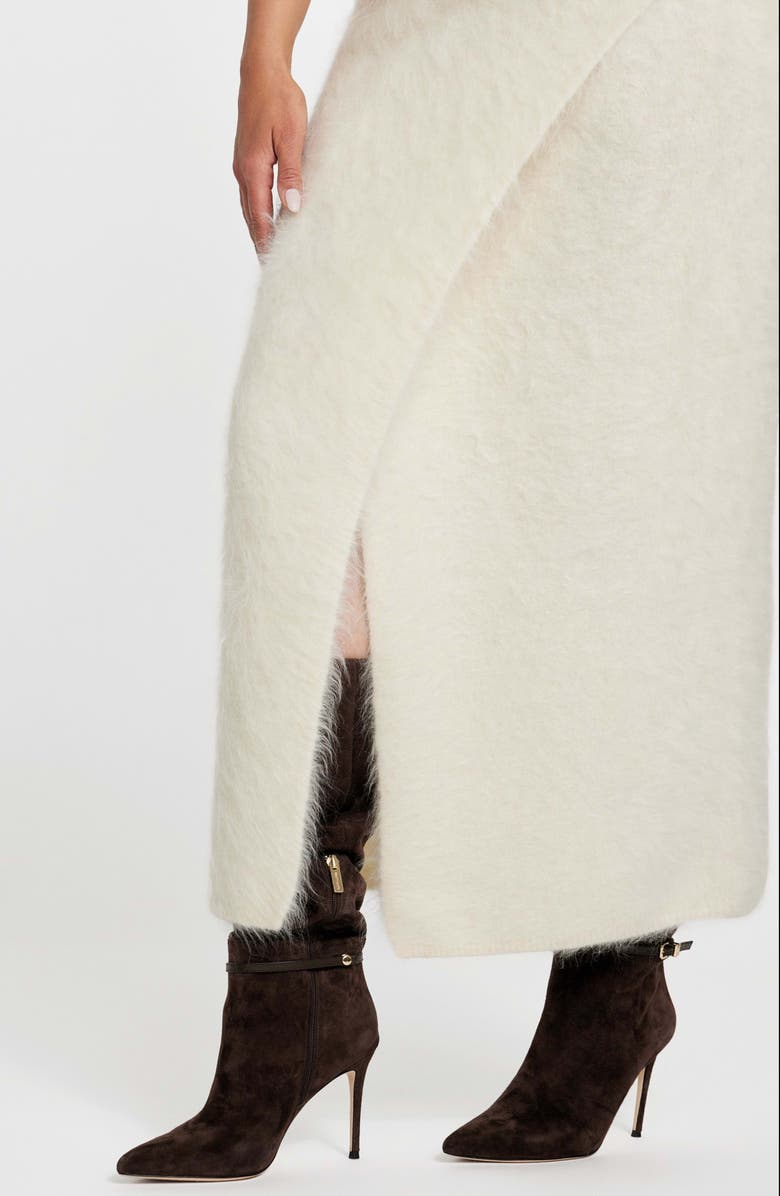 Marciano Agnes Alpaca Blend Maxi Skirt, Alternate, color, Ivory