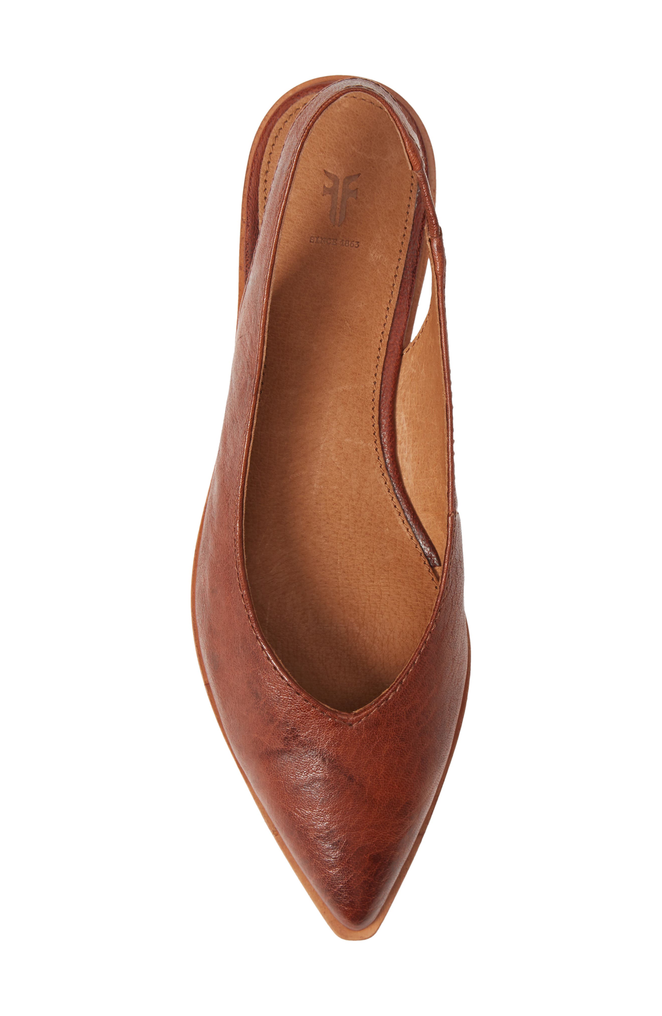 Kenzie Slingback Flat, Alternate, color, COGNAC