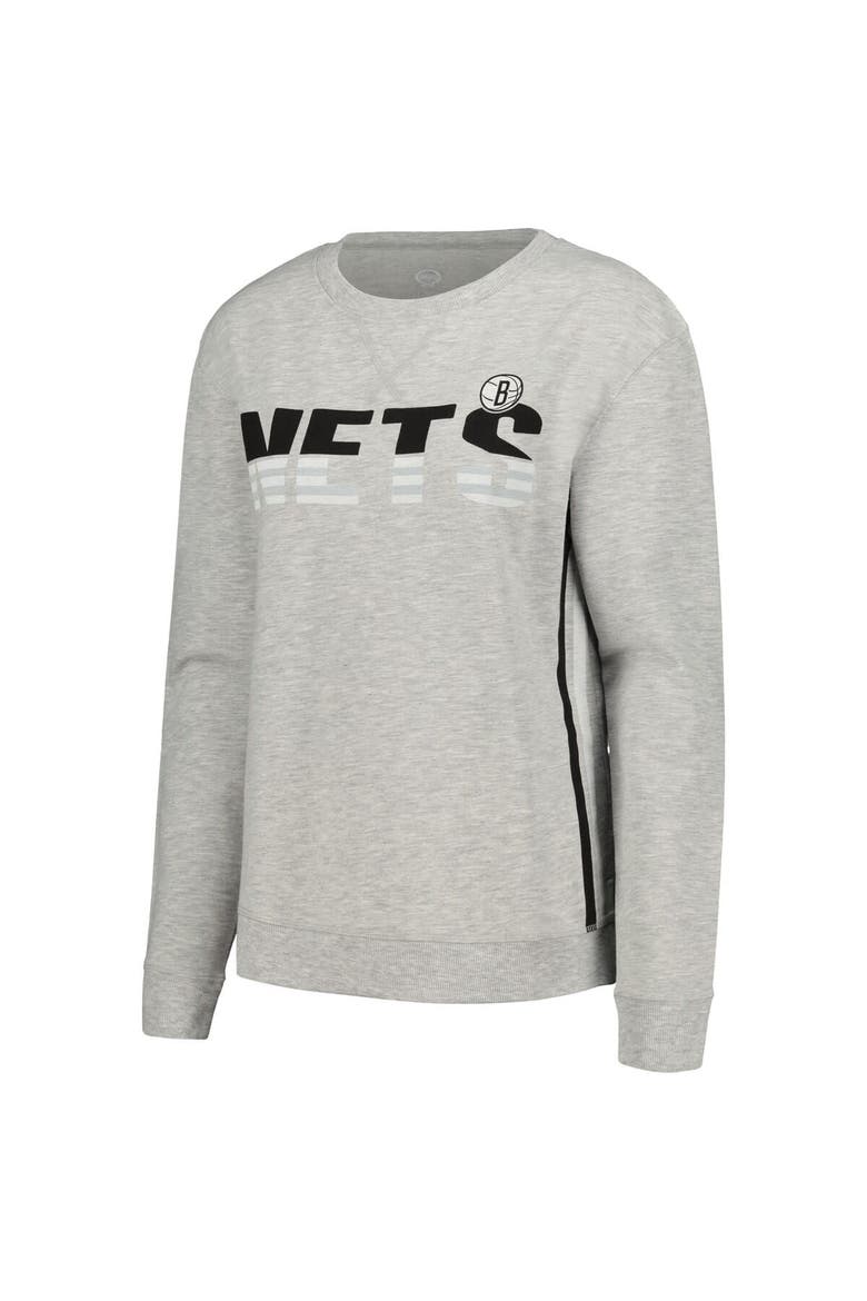 Women's Concepts Sport Gray Brooklyn Nets Cedar Long Sleeve T-Shirt & Shorts Sleep Set, Alternate, color, Gray
