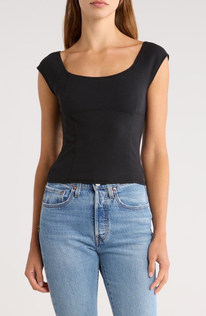 PacSun Juliet Crop Tank, Main, color, Black
