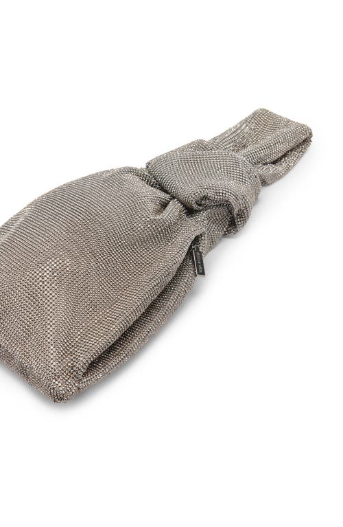 Dolce Vita Clarra Crystal Encrusted Clutch In Pewter
