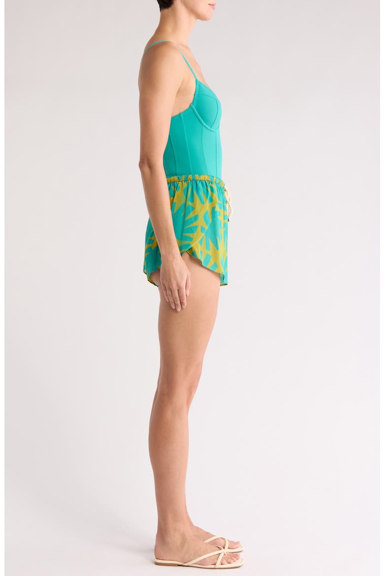 Mitchel Shorts, Alternate, color, CHARTREUSE / TEAL