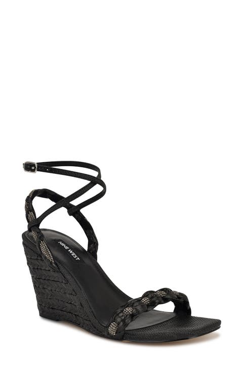 【Nine West】関税なし♪Everie Espadrille Wedge Sandals Amazon.com | Nine West Women's Everie2 Wedge Sandal, Brown