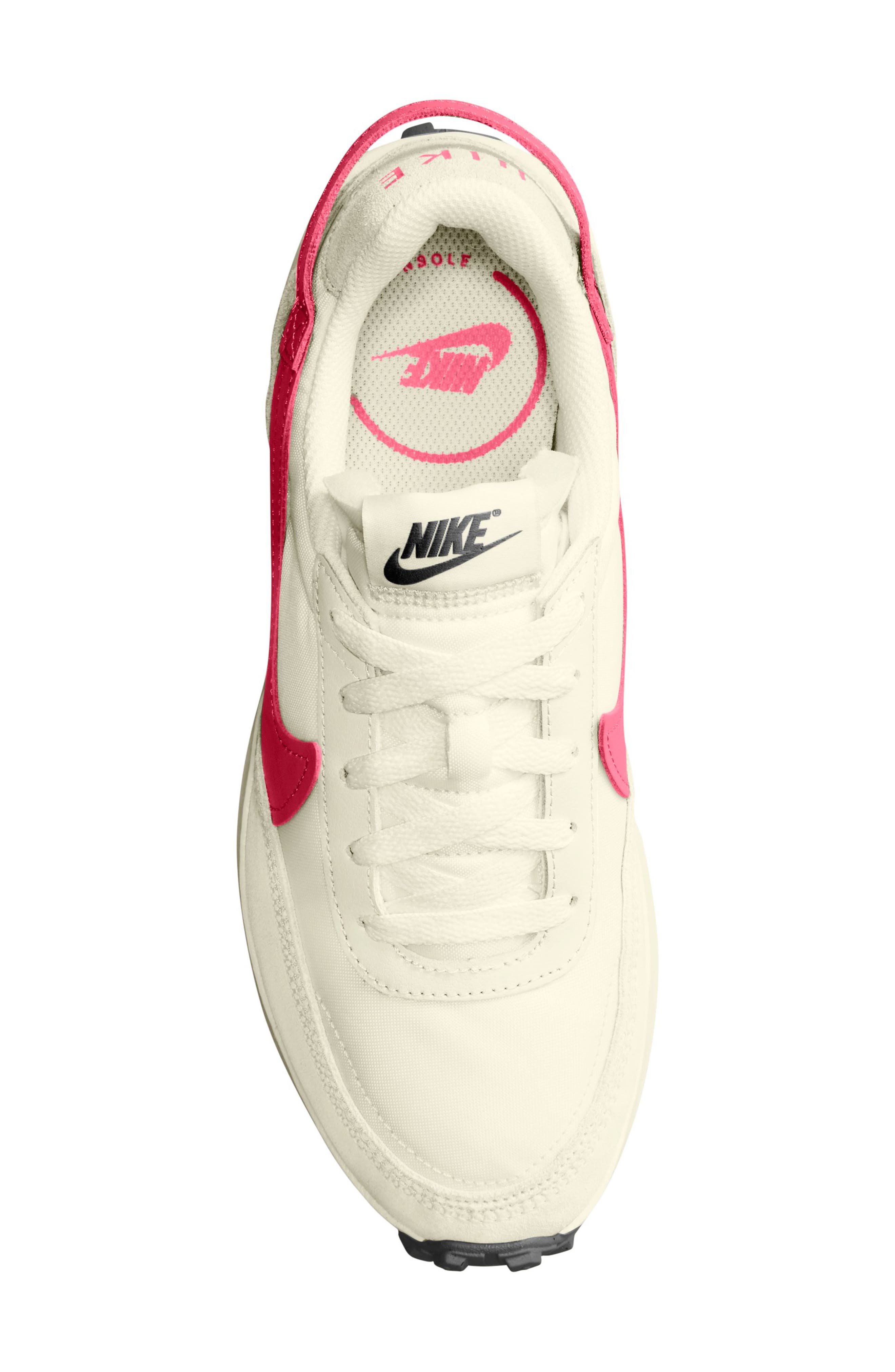 Nike Waffle Debut Sneaker, Alternate, color, Sail/ Aster Pink-Black