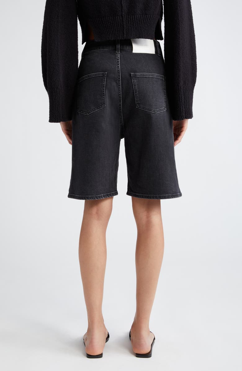 LOULOU DE SAISON Isu Organic Cotton Denim Shorts, Alternate, color, 