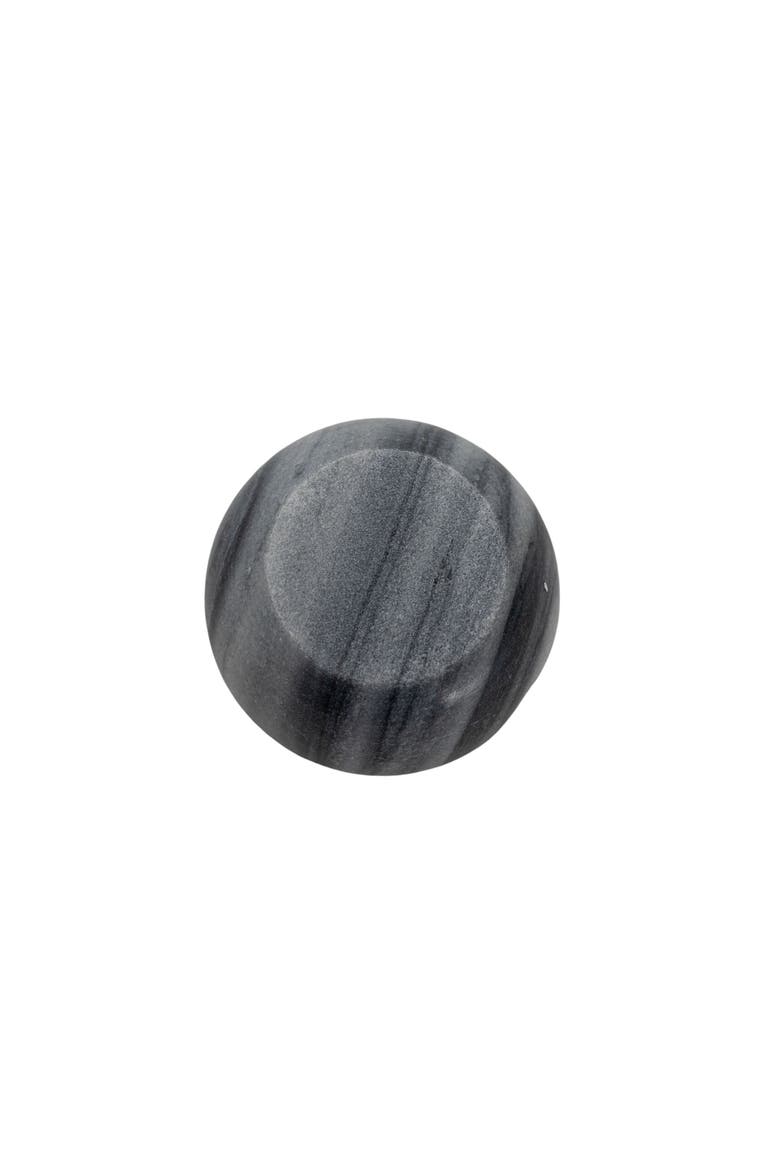 3 Inch Black Marble Serving Bowl, Alternate, color, Black