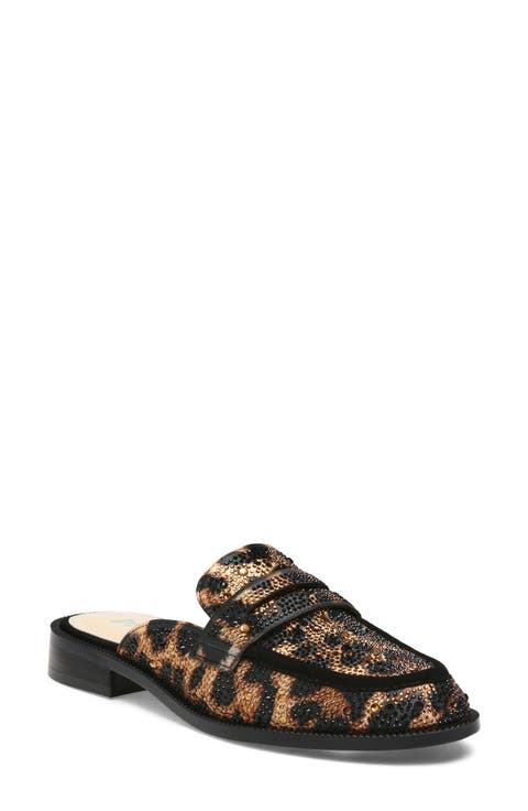 Liona Rhinestone Floral Mule (Women)