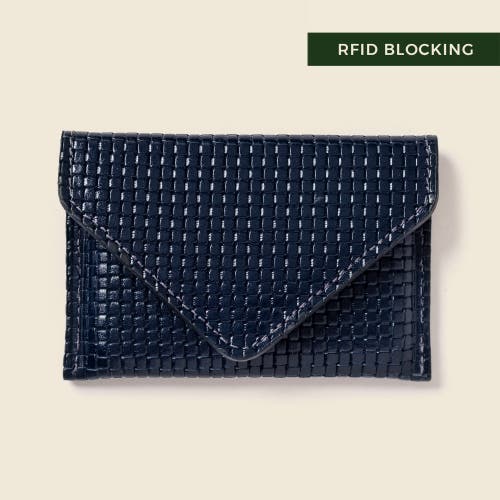 Casupo Mini Envelope Wallet With Rfid Protection In Blue