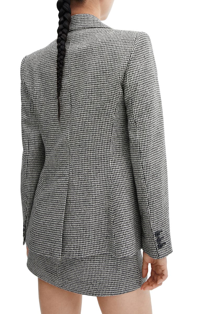 MANGO Houndstooth Check Blazer, Alternate, color,