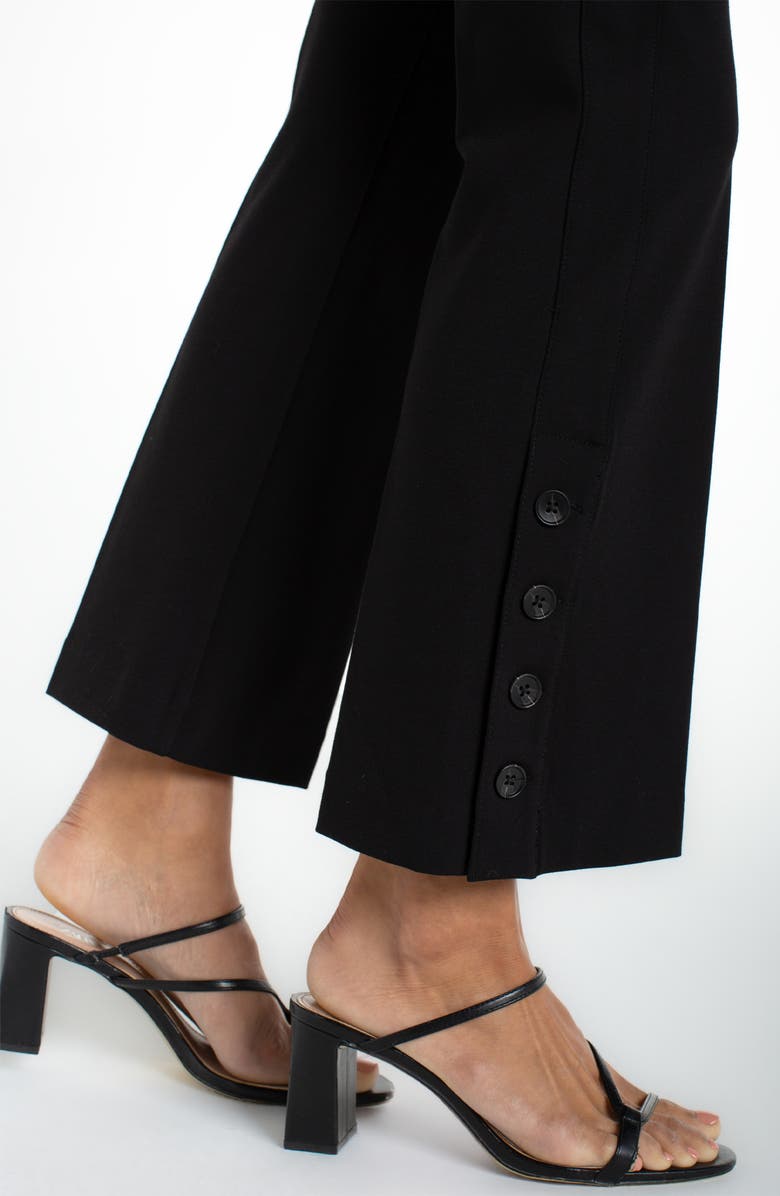 Liverpool Los Angeles Stella Pull-On Kick Flare Ponte Pants, Alternate, color, Black