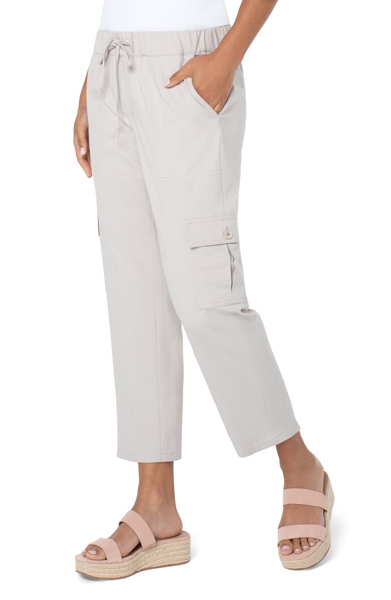 Liverpool Los Angeles Crop Cargo Pants, Alternate, color, 