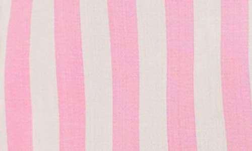Beach Riot Cassidy Stripe Button-up Cover-up Shirt In Prism Pink