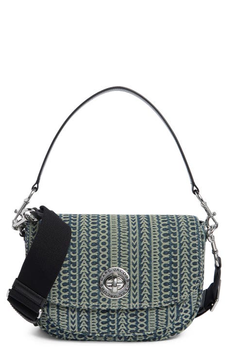 Monorgam Denim Saddle Crossbody Bag