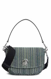 Monorgam Denim Saddle Crossbody Bag