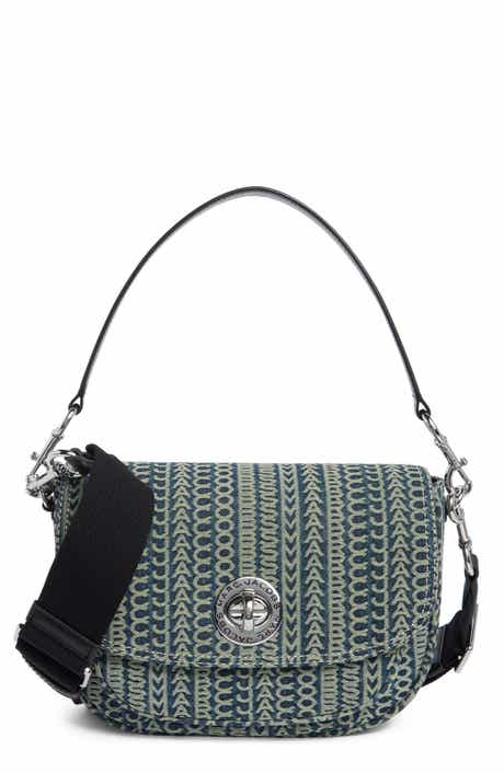 Monorgam Denim Saddle Crossbody Bag