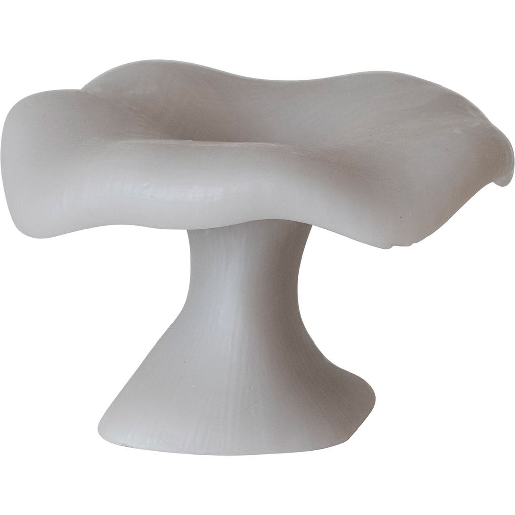 Storied Home Unscented Mushroom Shaped Candles, Grey In Gray