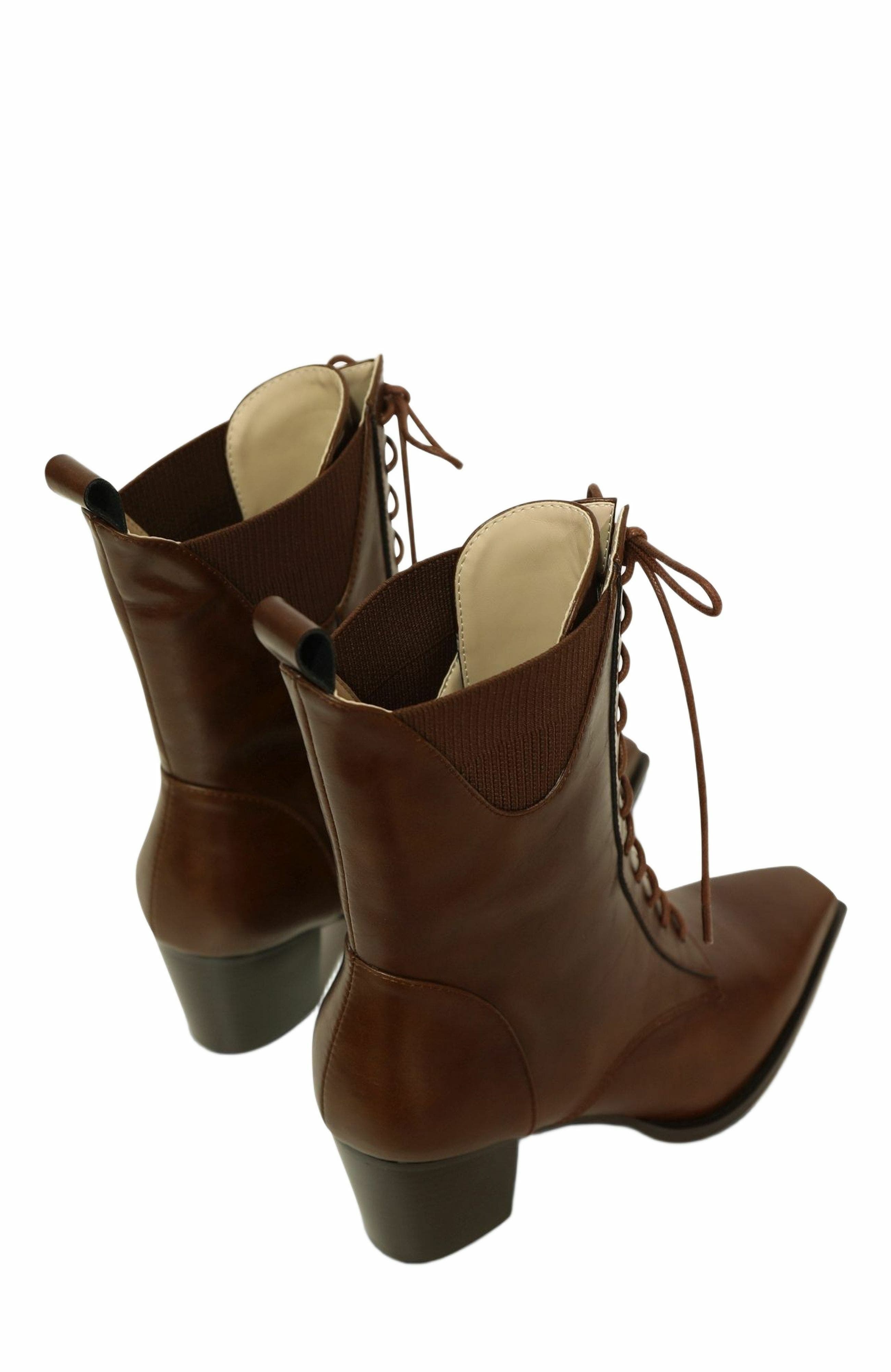 Jumping Ship Laced Boot, Alternate, color, Chocolate