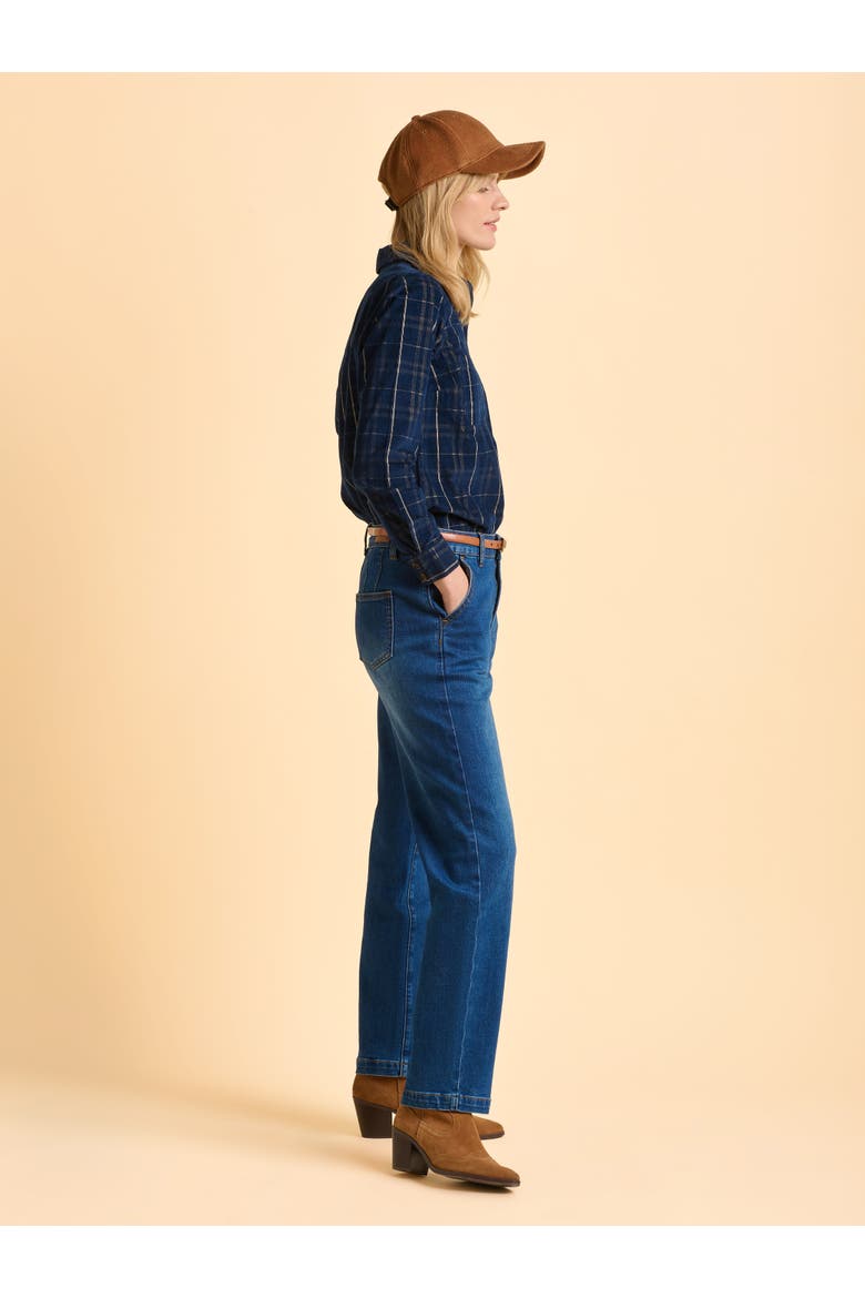 Frances Long Sleeve Checked Shirt, Alternate, color, Blue