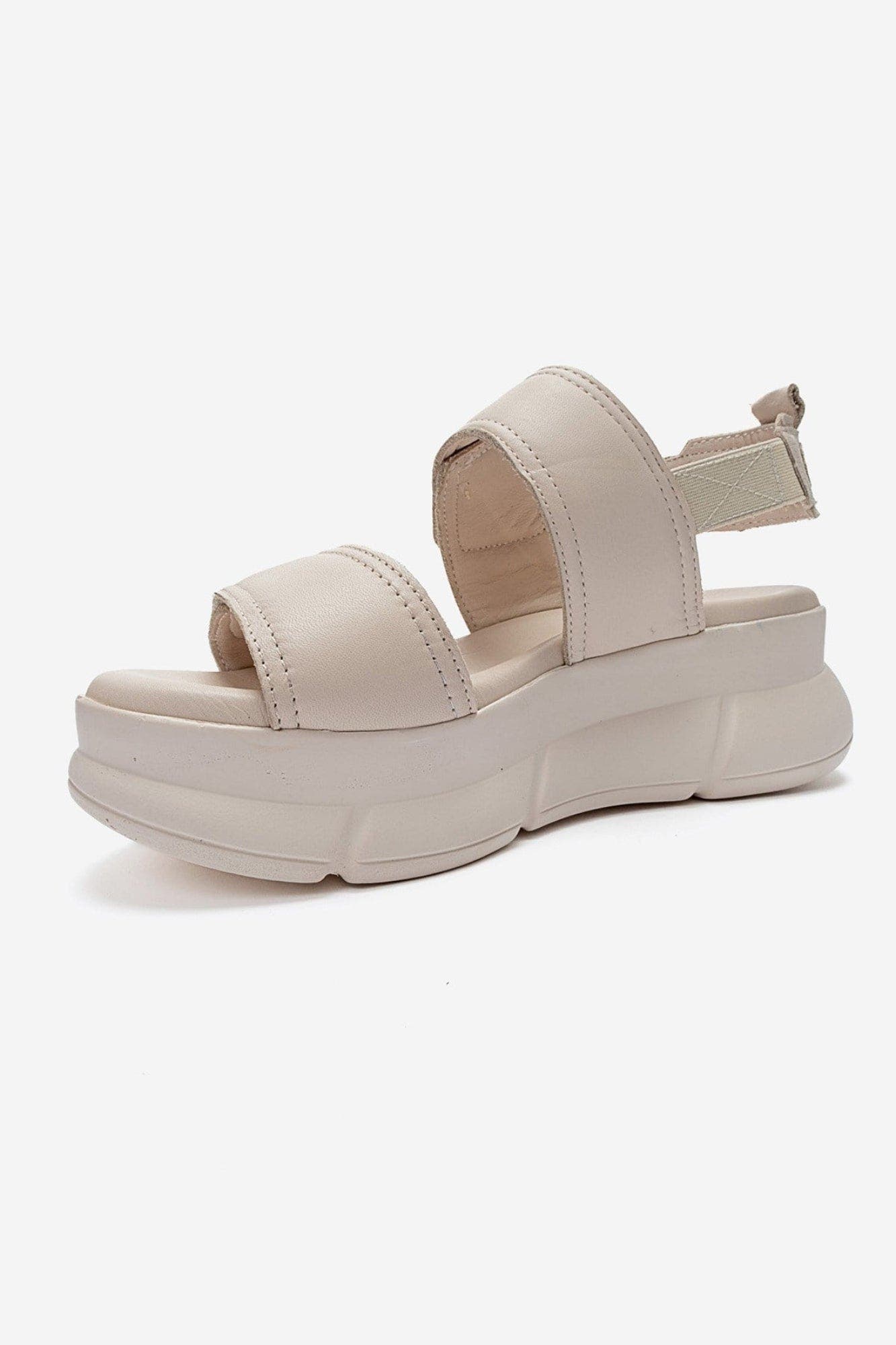 Heleste Leather Platform Sandal, Alternate, color, Cream