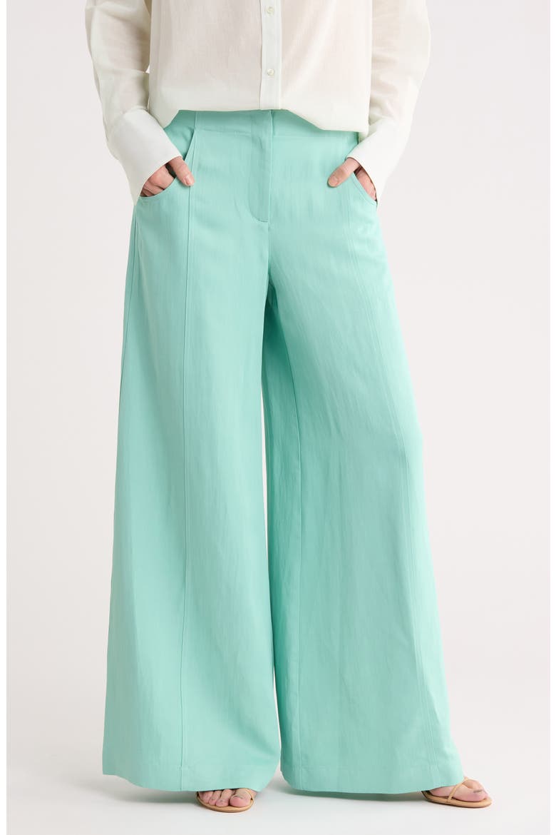 Demie Wide Leg Pants, Main, color, POOL BLUE