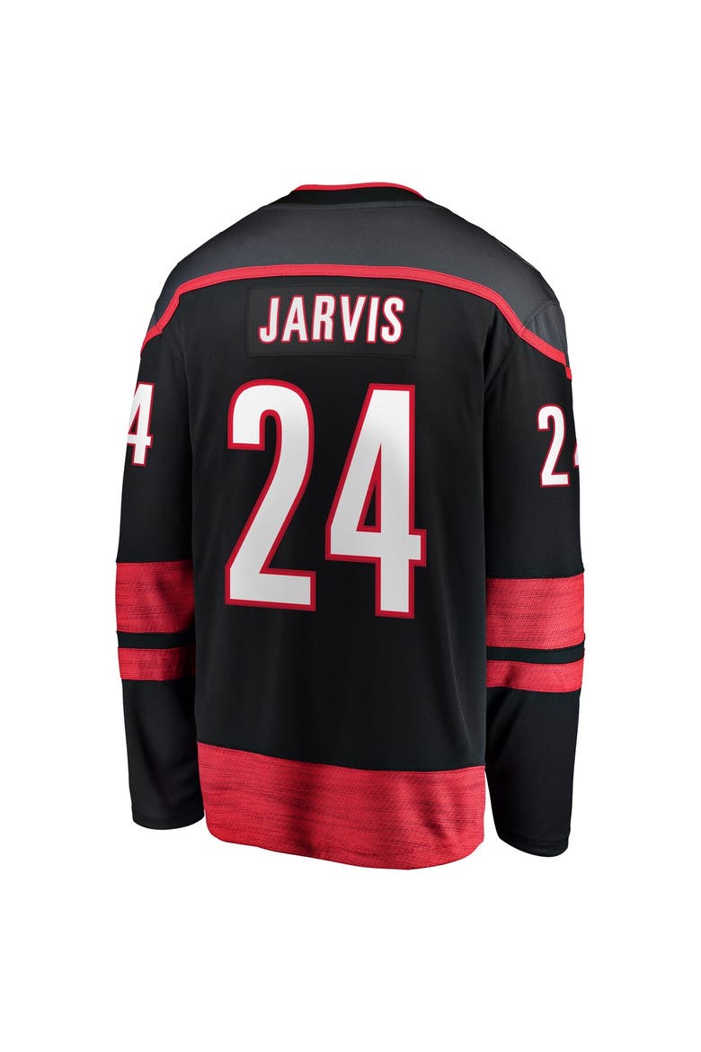 Men's Fanatics Seth Jarvis Black Carolina Hurricanes Home Breakaway Jersey, Alternate, color, Black