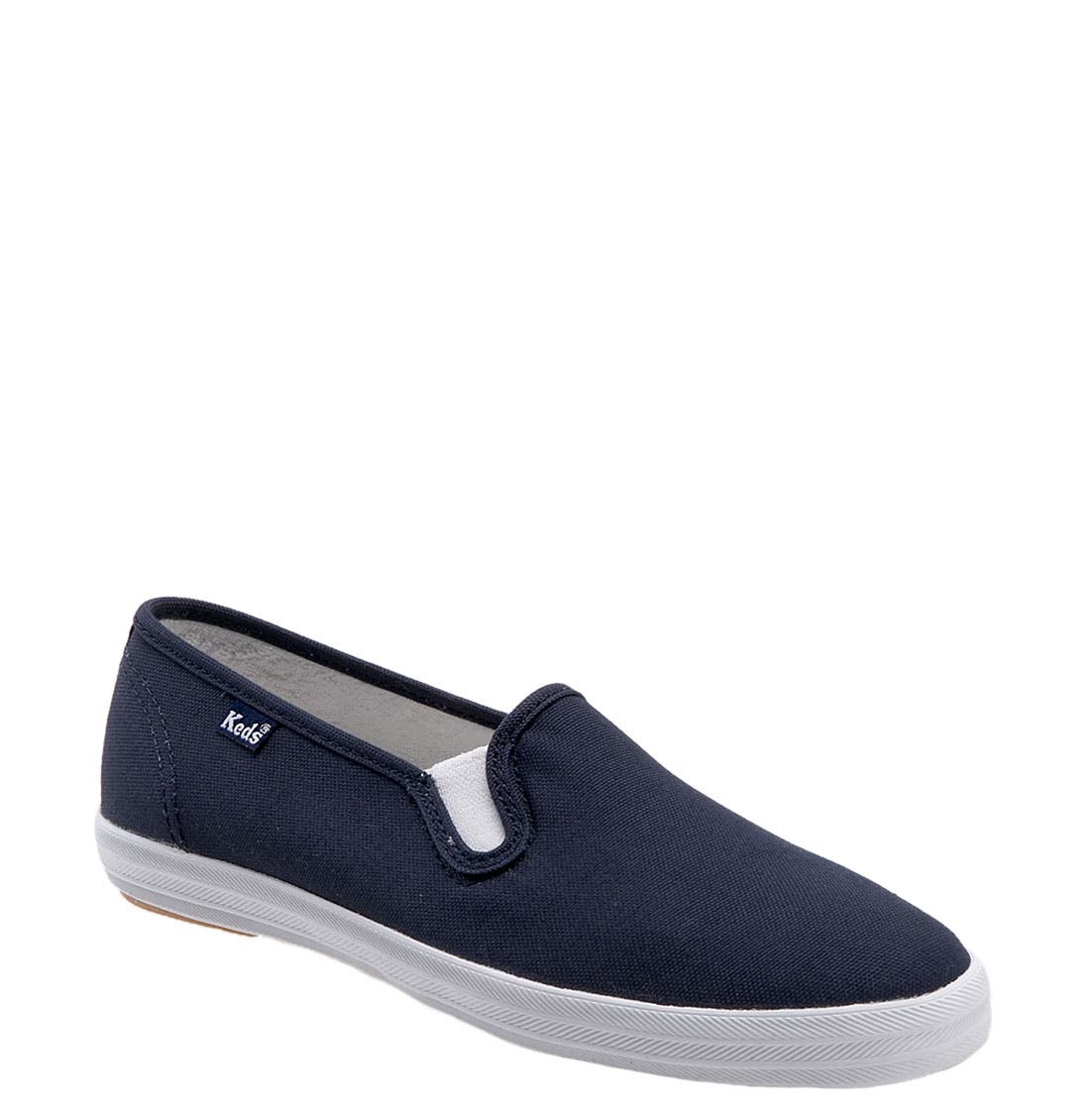 'Champion 2K Canvas' Slip-On, Main, color, NAVY CANVAS