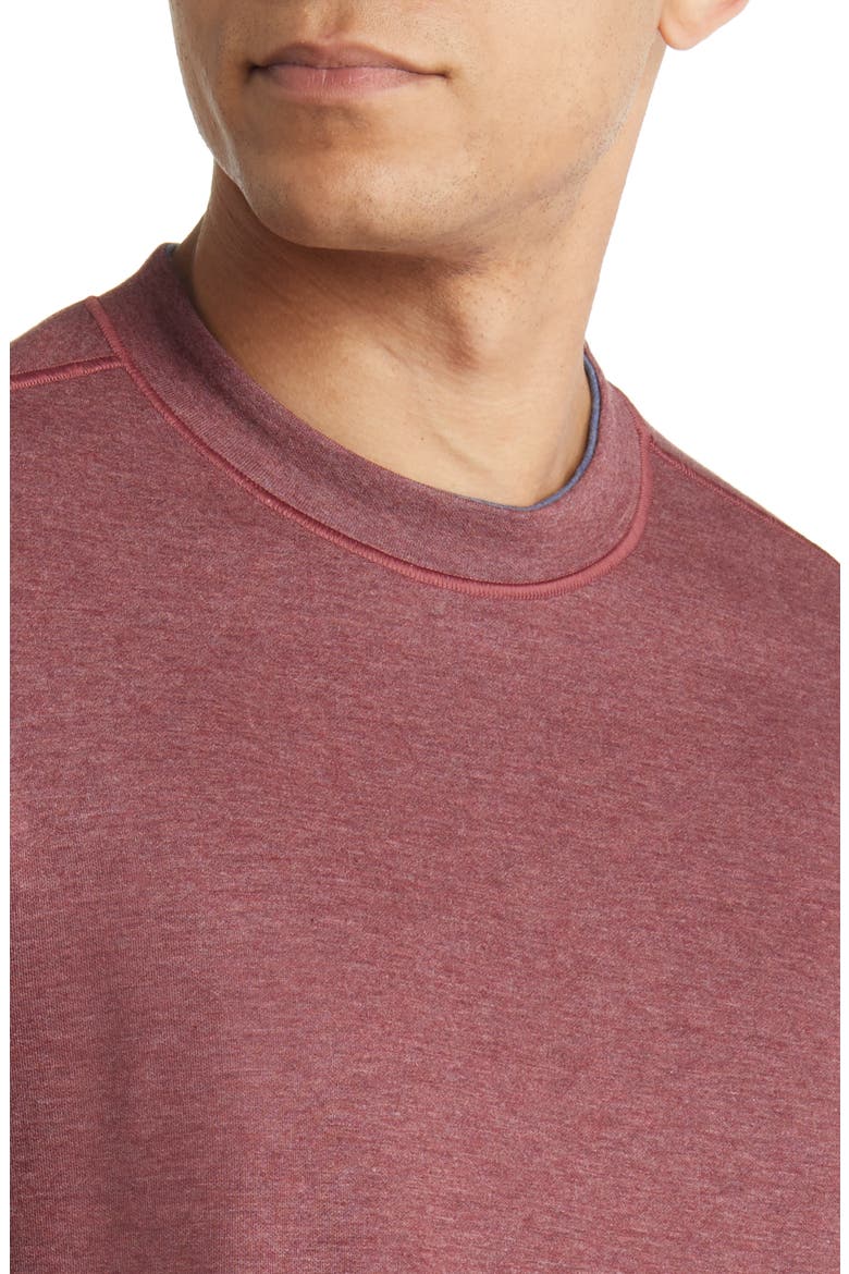 Men's Reversible Cotton & Modal Blend Sweater, Alternate, color, BERRY/ BLUE
