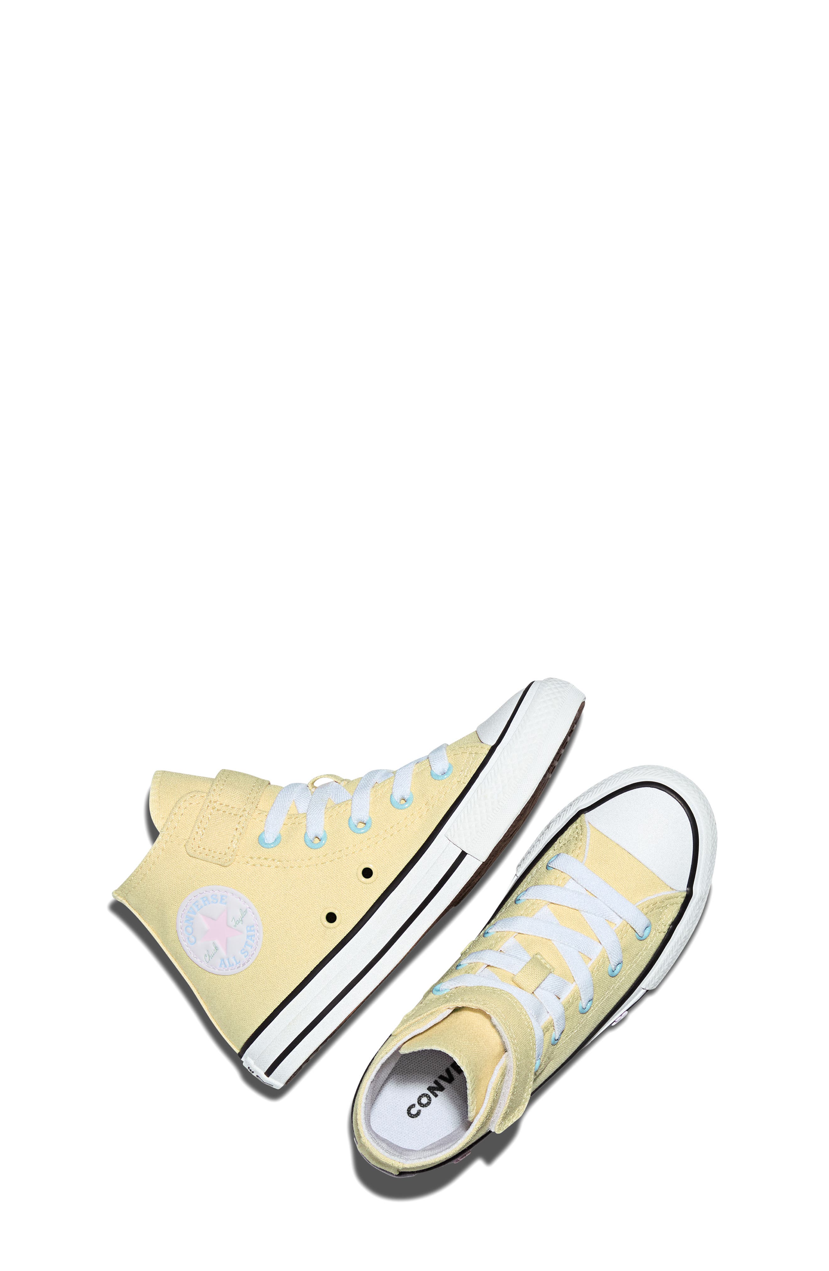 Kids' Chuck Taylor All Star Easy On Canvas High Top Sneaker, Alternate, color, GOLDEN VIEW/WHITE/BLACK