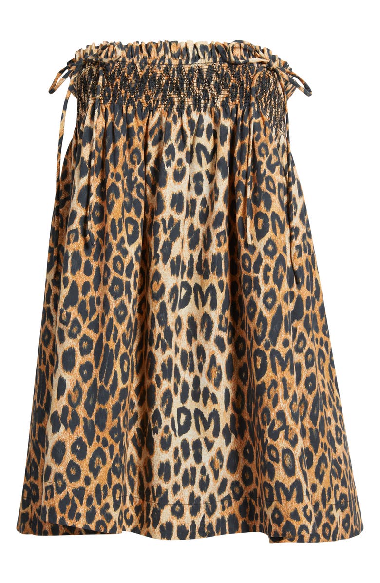 Damson Madder Lilo Leopard Spot Convertible Minidress, Alternate, color, Brown